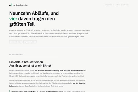 19 Akquise-Abläufe